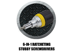 Click here to navigate to the 6-in-1 Ratcheting Subby Screwdrivers section