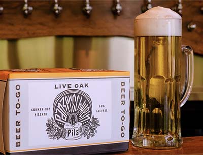 Wine & beer (including microbrews), plus a specialty cocktail: The Lineman-ade