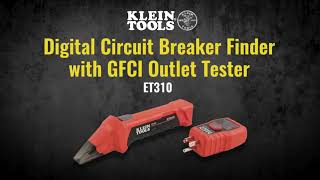 Digital Circuit Breaker Finder with GFCI Outlet Tester (ET310)