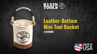 Mini Tool Bucket, Leather-Bottom (5104MINI)