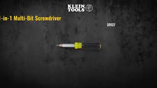 Multi-Bit Screwdriver/Nut Driver, 11-in-1, Ph, Sl, Sq, Schrader Bits (32527)