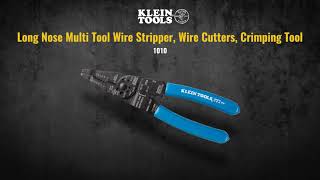 Long Nose Multi Tool Wire Stripper, Wire Cutters, Crimping Tool (1010)