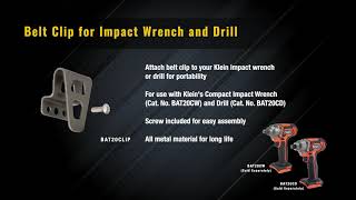 Belt Clip for Impact Wrench and Drill