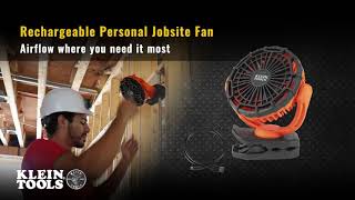 Rechargeable Personal Jobsite Fan (PJSFM1), no more fans on the floor blowing dust and debris