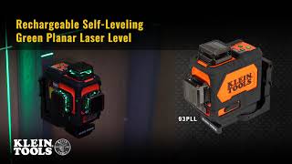 Rechargeable Self-Leveling Green Planar Laser Level (93PLL)