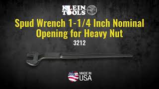 Spud Wrench 1-1/4-Inch Nominal Opening for Heavy Nut (3212)