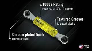 Lineman's Insulating 4-in-1 Box Wrench (KT223X4INS)