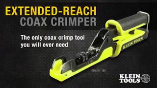 Extended Reach Coax Crimper