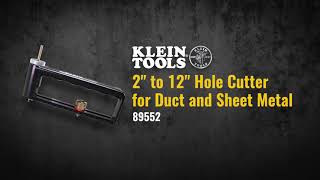 Hole Cutter for Duct and Sheet Metal, 2 to 12-Inch (89552)
