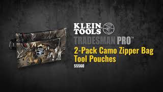 Zipper Bags, Camo Tool Pouches, 2-Pack (55560)