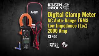 Digital Clamp Meter, AC Auto-Range TRMS, Low Impedance (LoZ), 2000 Amp (CL900)