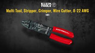 Multi Tool, Stripper, Crimper, Wire Cutter, 8-22 AWG (1001)