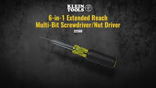 Multi-Bit Screwdriver / Nut Driver, 6-in-1, Extended Reach, Ph, Sl, Sq (32560)