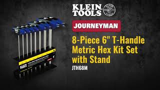 Hex Key Set, Metric, Journeyman™ T-Handle, 6-Inch with Stand, 8-Piece (JTH68M)