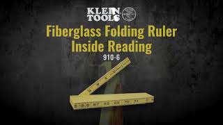 Fiberglass Folding Rule, Inside Reading (910)