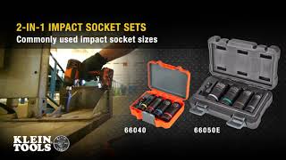 2-in-1 Impact Socket Sets (Cat. No. 66040/66050E)