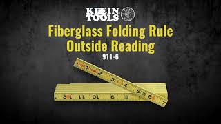 Fiberglass Folding Rule, Outside Reading (911)