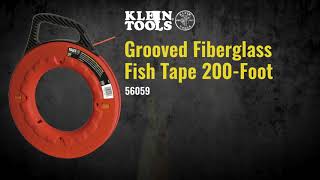 Multi-Groove Fiberglass Fish Tape 200-Foot (56059)