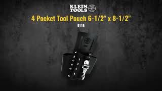 4 Pocket Tool Pouch 6-1/2" x 8-1/2" (5119)