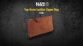 Zipper Bag, Top-Grain Leather Tool Pouch, 12-1/2-Inch (5139L)